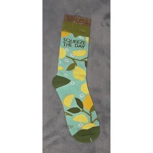 KARMA Squeeze The Day Lemon Tree Socks Womens One Size